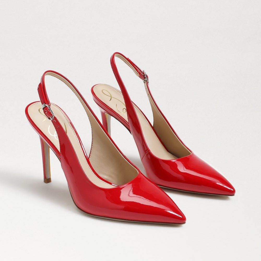 Worn Twice SAM EDELMAN pointed toe slingback pumps